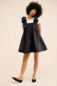 Hutch Solid Tie Strap Mini Dress