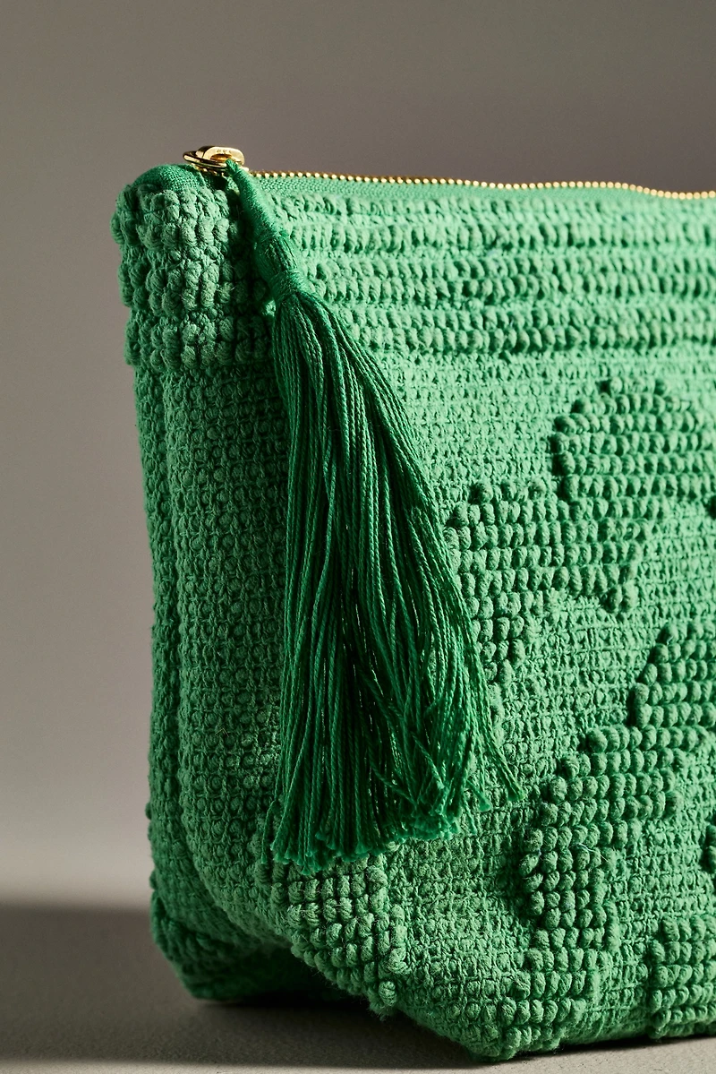 Celandine Trellis Cotton Cosmetic Bag