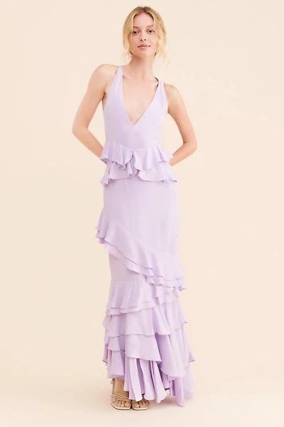Let Me Be Femme Ruffle Maxi Dress