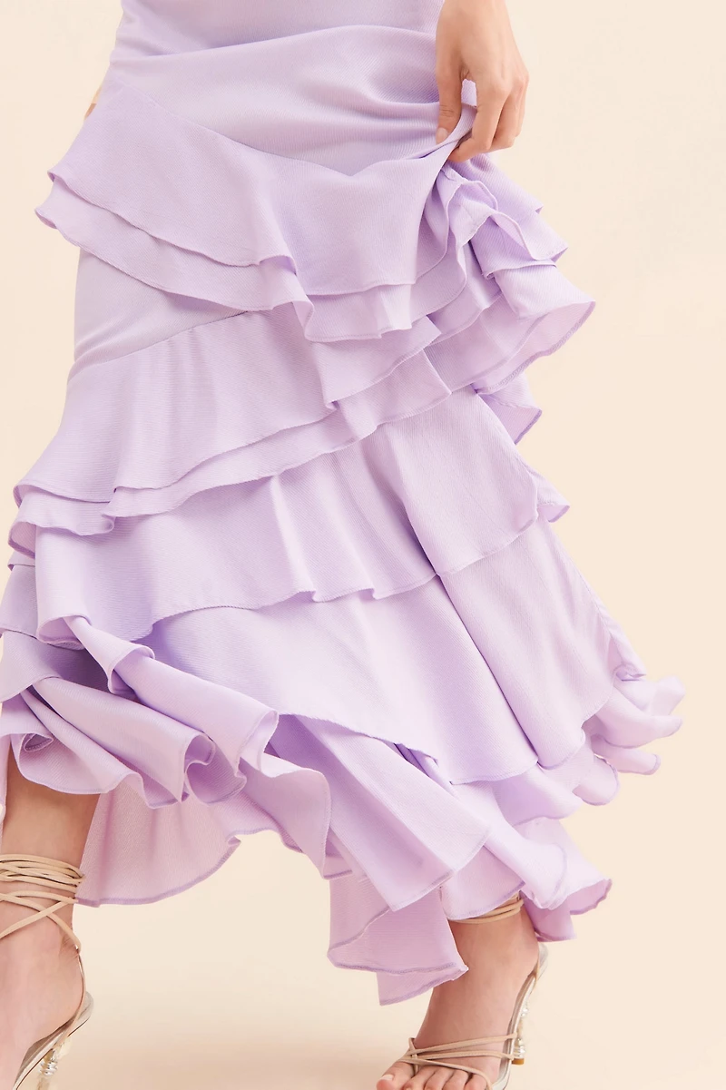 Let Me Be Femme Ruffle Maxi Dress