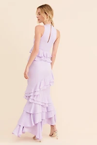 Let Me Be Femme Ruffle Maxi Dress