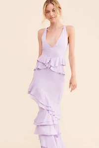 Let Me Be Femme Ruffle Maxi Dress