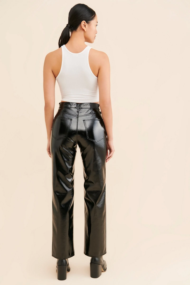 Pistola Cassie Coated Vegan Leather Jeans