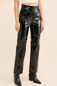 Pistola Cassie Coated Vegan Leather Jeans