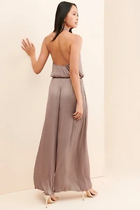 ASTR the Label Cheryl Halter Jumpsuit