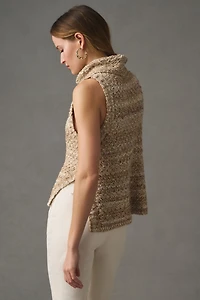 Pilcro Sleeveless Turtleneck Sweater