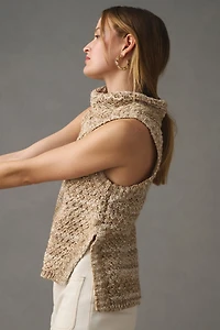 Pilcro Sleeveless Turtleneck Sweater