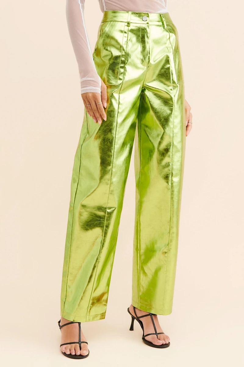 4th & Reckless Zelda Metallic Pants