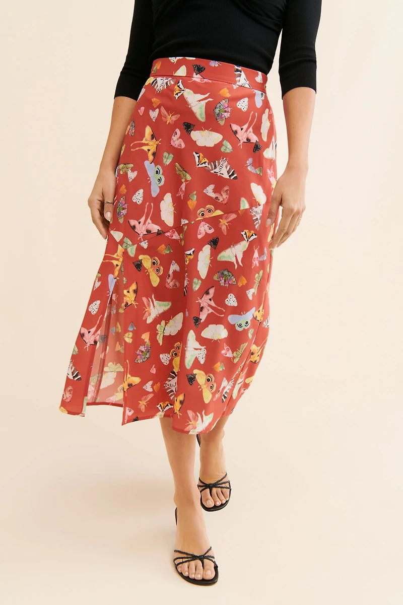 Hutch Butterfly Printed Skirt