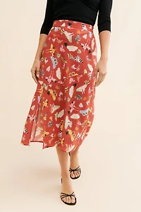 Hutch Butterfly Printed Skirt
