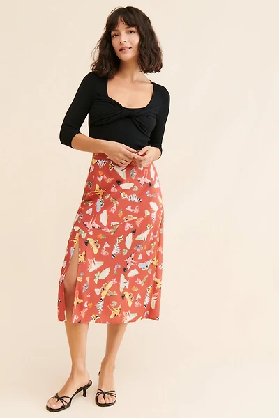 Hutch Butterfly Printed Skirt