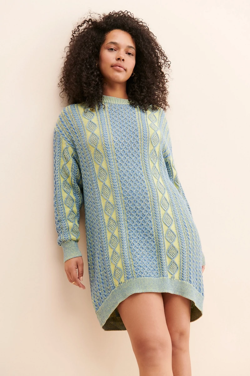 Back Beat Co. Fisherman Sweater Dress