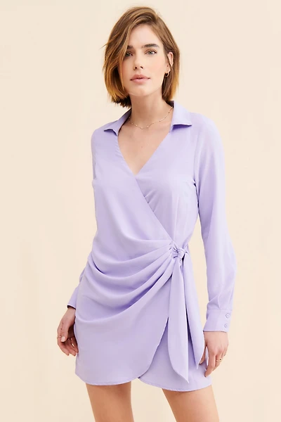g.p.d. Mini Wrap Dress