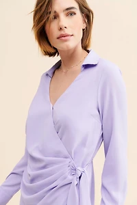 g.p.d. Mini Wrap Dress