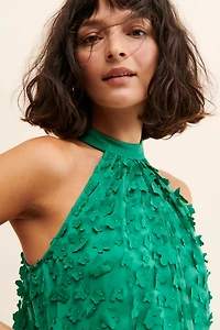 Eva Franco Floral Textured Mini Dress