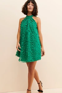 Eva Franco Floral Textured Mini Dress