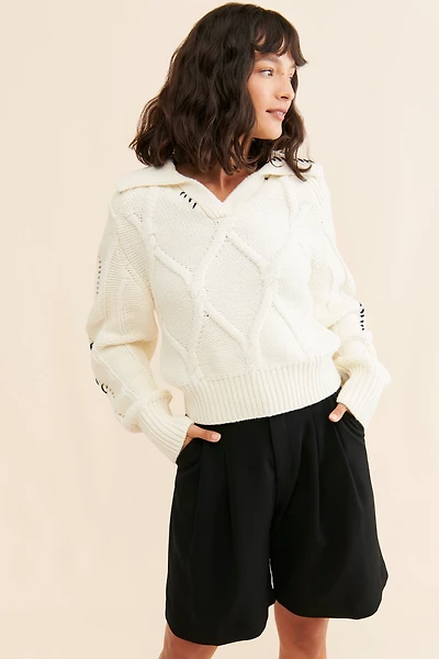 En Saison Lena Knit Top