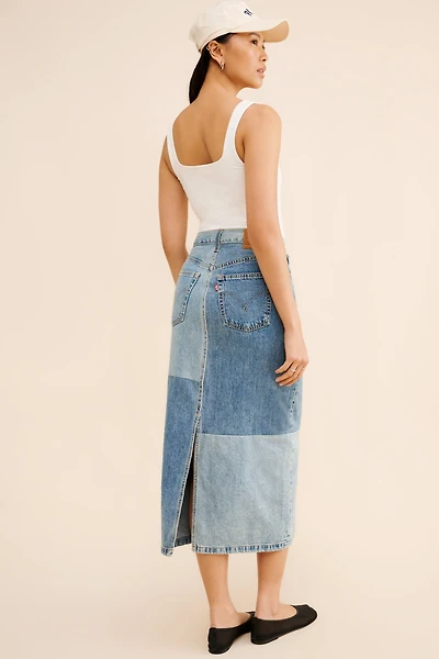Levi's Patch Button Midi Skirt