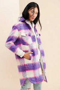 [BLANKNYC] Prime Time Plaid Shirt Jacket