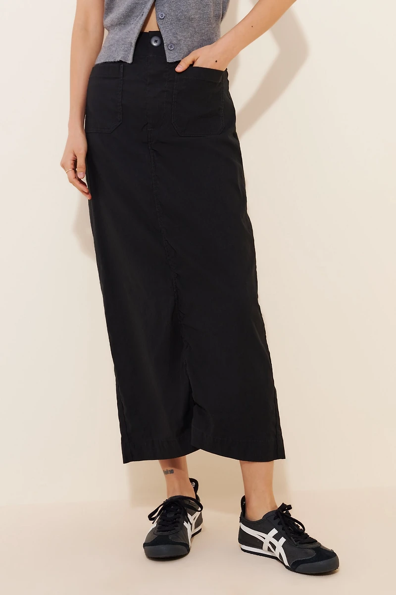 Maeve The Colette Linen Blend Maxi Skirt