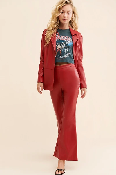 Hutch Vegan Leather Flare Pants