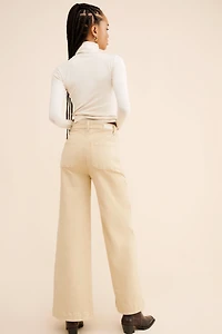 DL1961 Hepburn Patch Pocket Wide Leg Jeans
