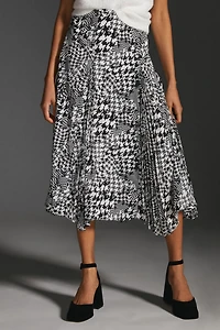 Maeve Houndstooth Midi Skirt
