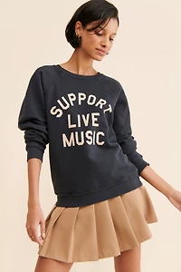 Original Retro Brand Support Live Music Sweatshirt