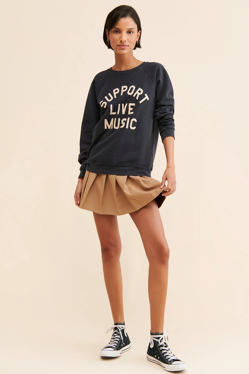 Original Retro Brand Support Live Music Sweatshirt
