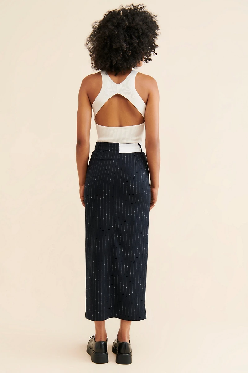 Steve Madden Maaike Pinstripe Skirt
