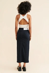 Steve Madden Maaike Pinstripe Skirt