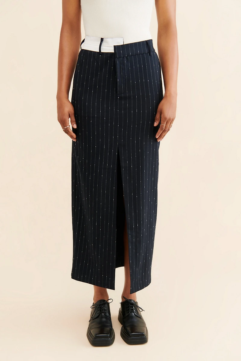 Steve Madden Maaike Pinstripe Skirt