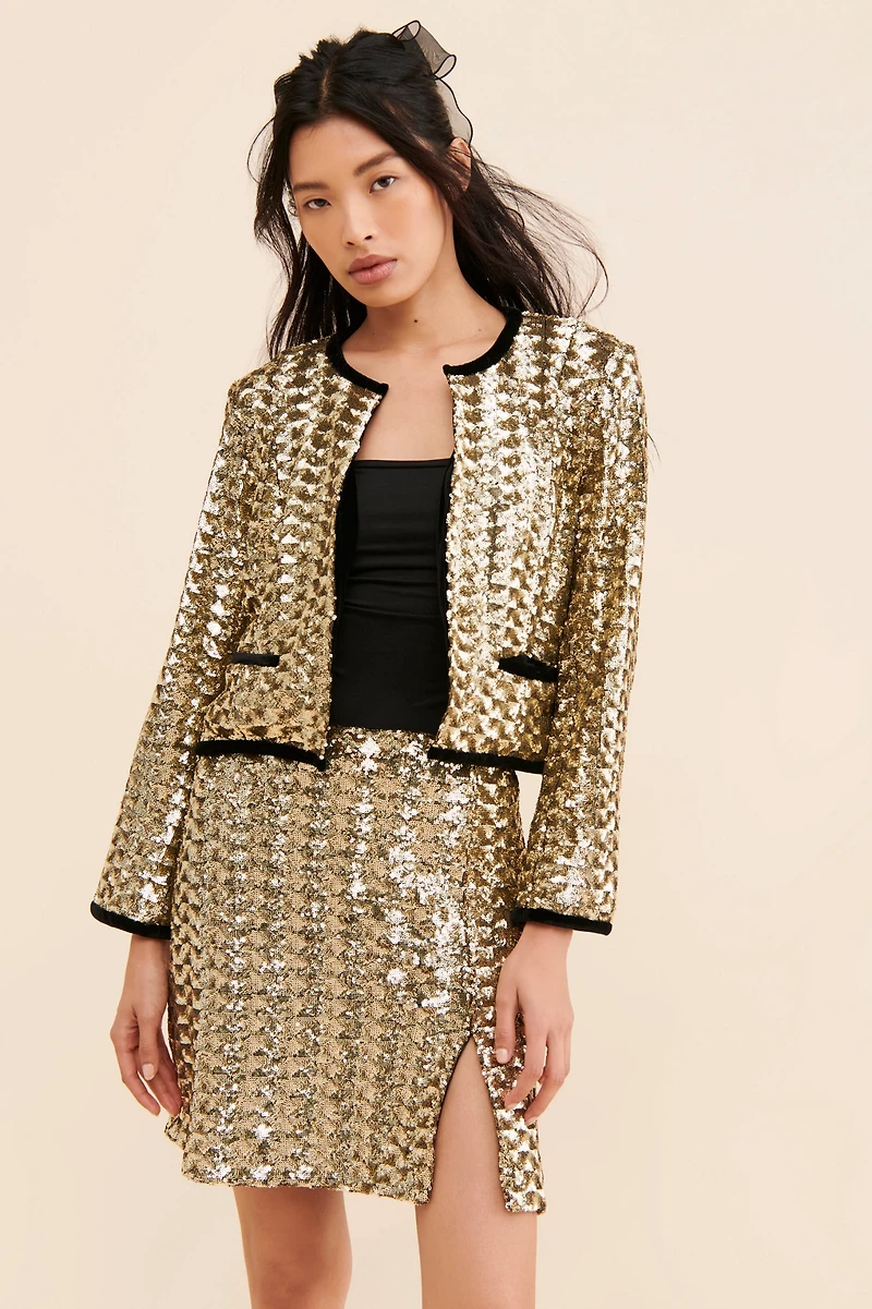 Hutch Pepper Sequined Jacket