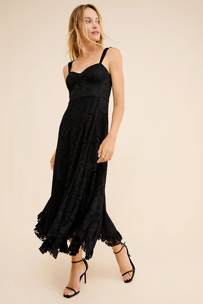 Hutch Lace Corset Midi Dress