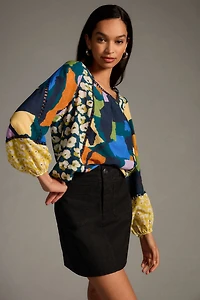 Maeve Mix Printed Blouse