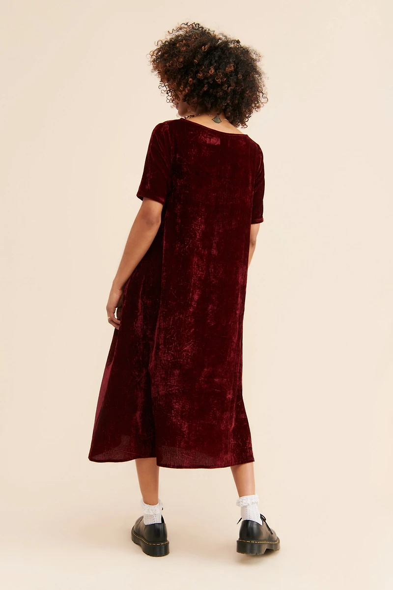 Rujuta Sheth Velvet Flare Dress