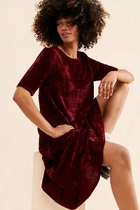 Rujuta Sheth Velvet Flare Dress