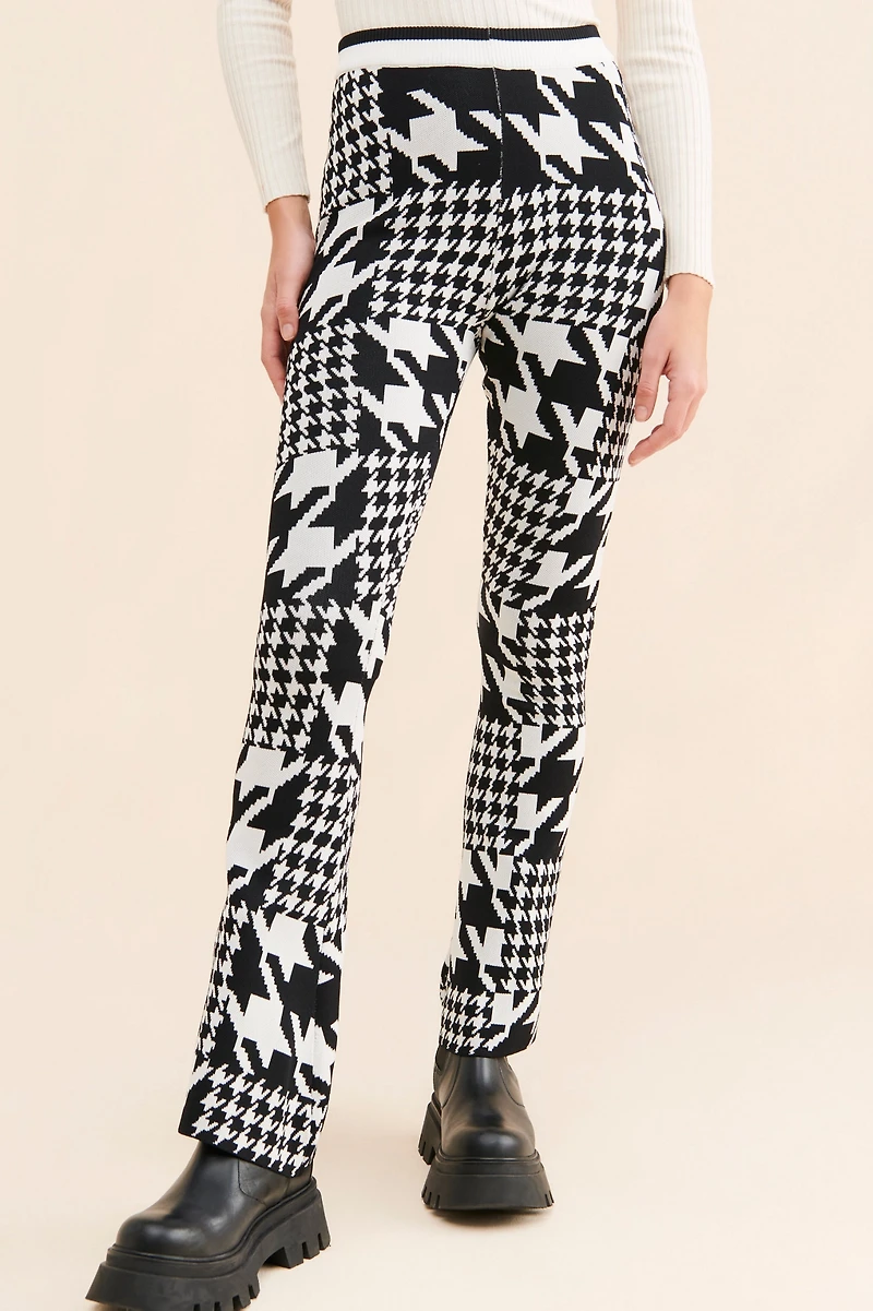 Year Of Ours Houndstooth Winter Flare Pants