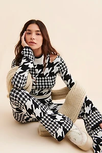 Year Of Ours Houndstooth Winter Flare Pants