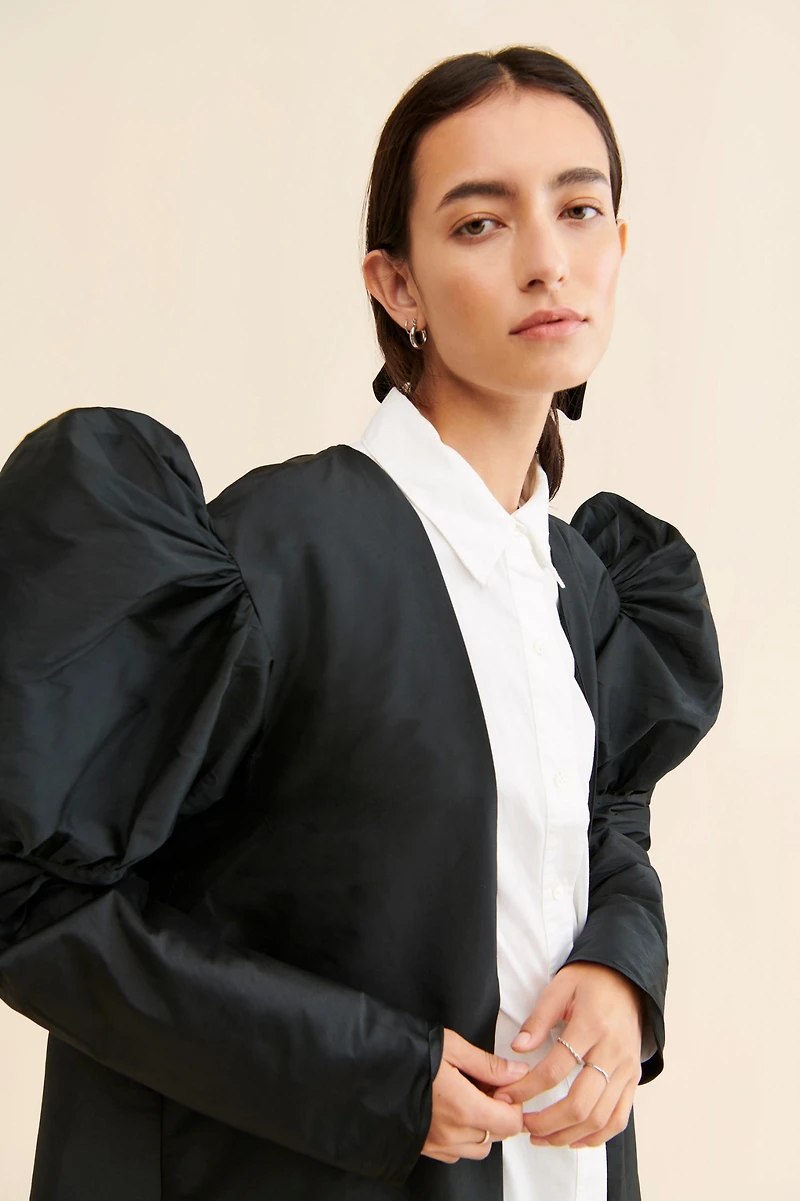 Samant Chauhan Evening Puff-Sleeve Cape