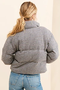 Line + Dot Rue Plaid Puffer