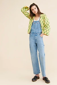 Society Mano Checkered Knit Slouchy Cardigan