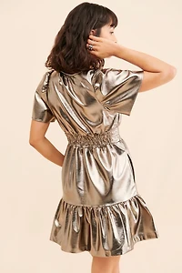 The Somerset Mini Dress: Plus Metallic Edition