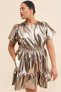 The Somerset Mini Dress: Plus Metallic Edition