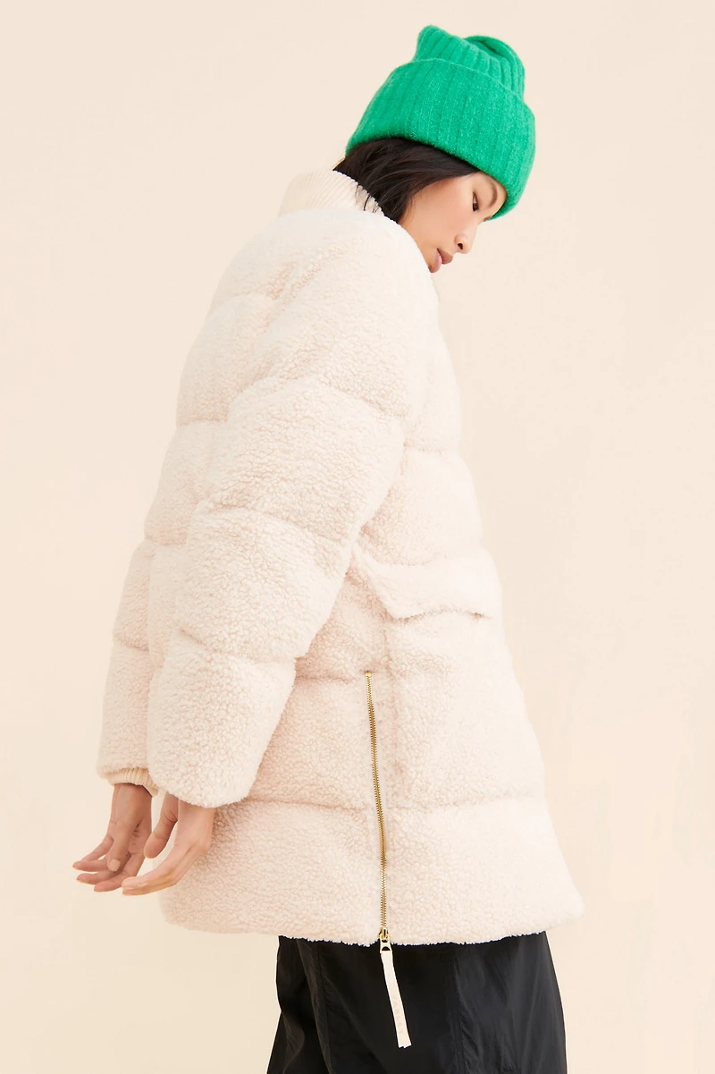 Varley Wynn Sherpa Puffer Coat