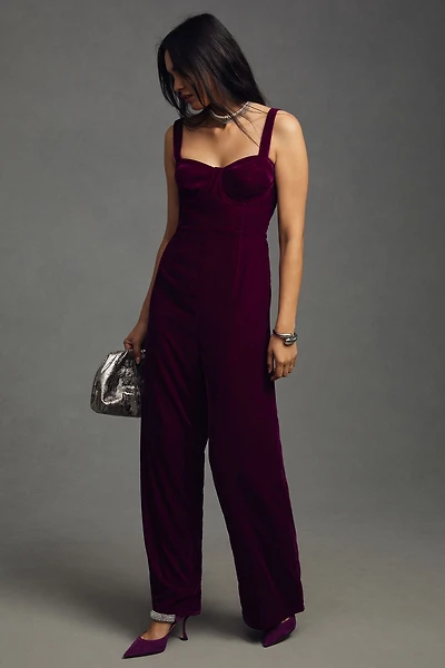 Du Paradis Velvet Corset Jumpsuit