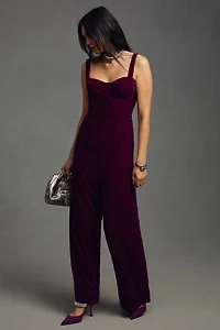 Du Paradis Velvet Corset Jumpsuit