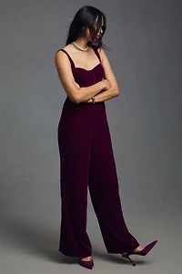 Du Paradis Velvet Corset Jumpsuit