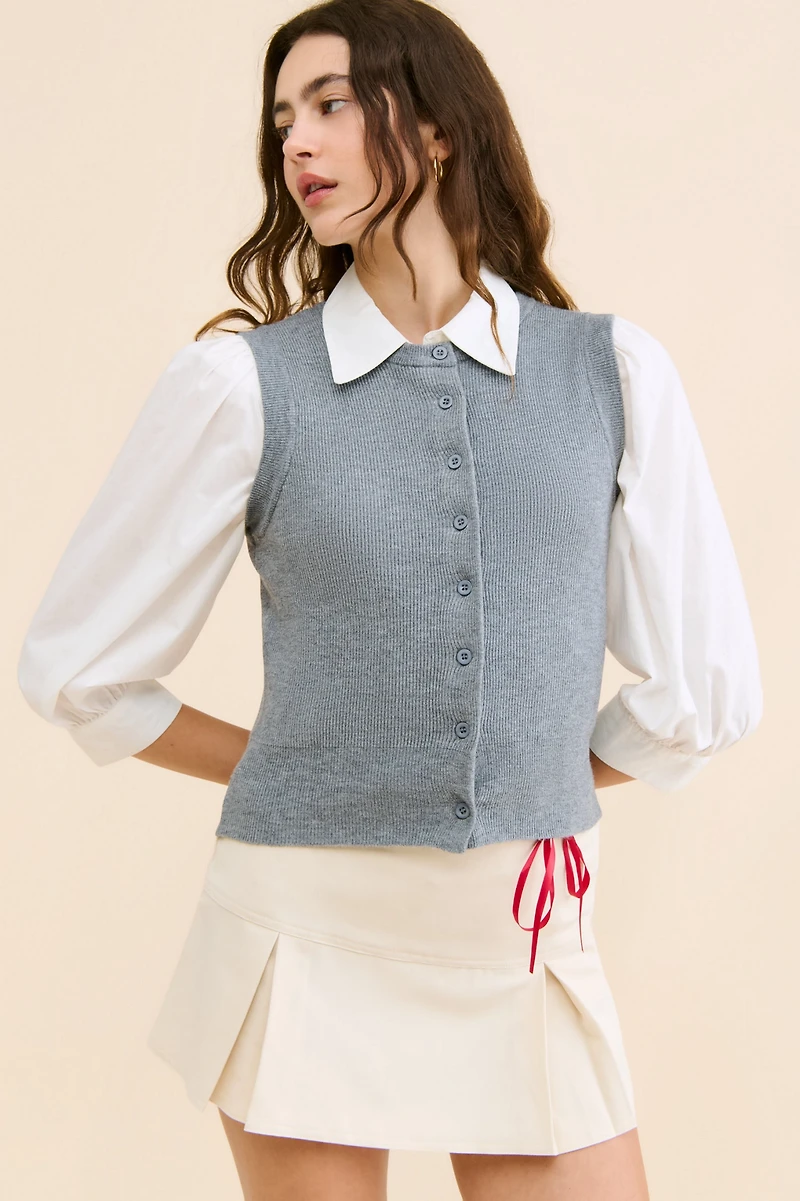 4th & Reckless Anine Knit Waistcoat