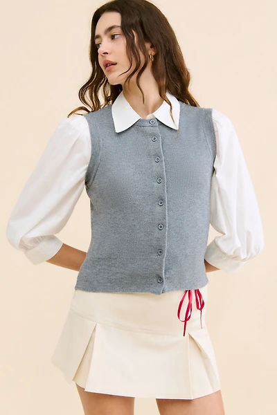 4th & Reckless Anine Knit Waistcoat